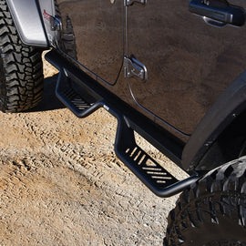 Westin 18-22 Jeep Wrangler JL Unlimited Outlaw Nerf Step Bars - Textured Black - GTR Auto