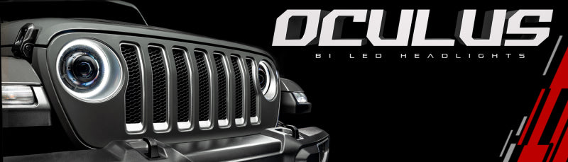 Oracle Jeep Wrangler JL Oculus Bi-LED Projector Headlights- Graphite Metallic - 5500K