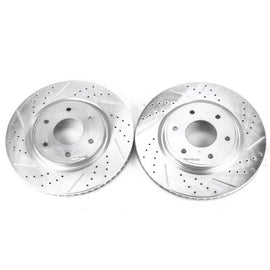 Power Stop 05-07 Infiniti QX56 Front Evolution Drilled & Slotted Rotors - Pair