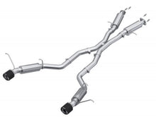 Load image into Gallery viewer, MBRP 2012+ Jeep Grand Cherokee SRT 6.4L 3in Dual Rear Exit T304SS Catback Exhaust - CF Tips