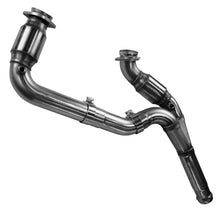 Load image into Gallery viewer, Kooks 14+ GM 1500 Series Truck 5.3L 3in x OEM Out GREEN Cat SS Y Pipe Kooks HDR Req - GTR Auto