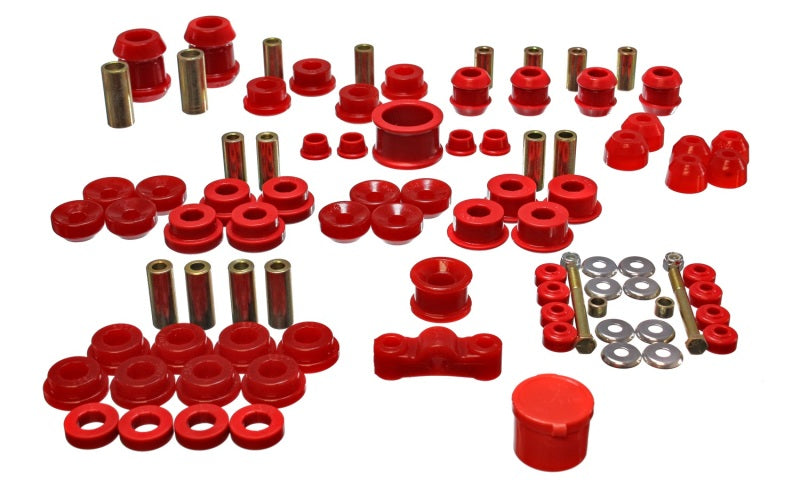 Energy Suspension 94-01 Acura Integra (except Type R) Red Hyper-Flex Master Bushing Set - GTR Auto