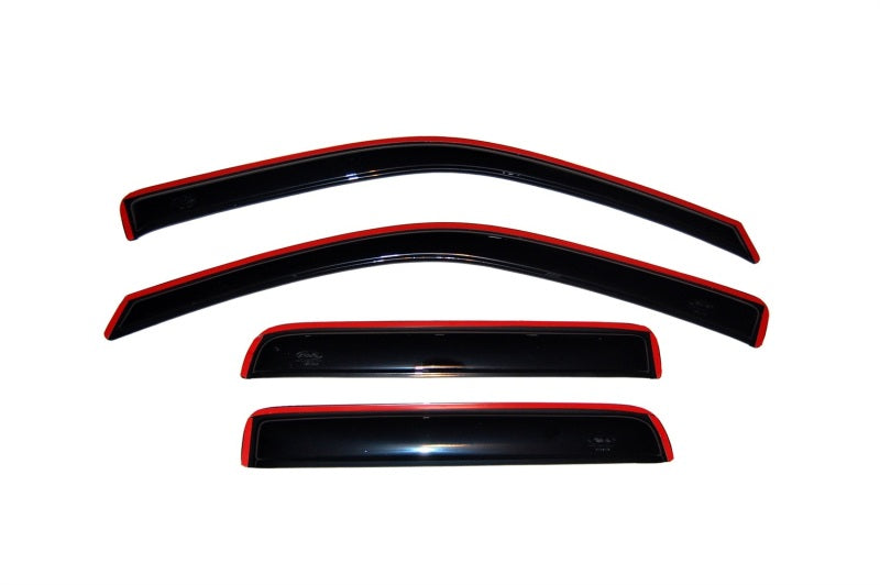 AVS 04-12 Chevy Colorado Crew Cab Ventvisor In-Channel Front & Rear Window Deflectors 4pc - Smoke - GTR Auto