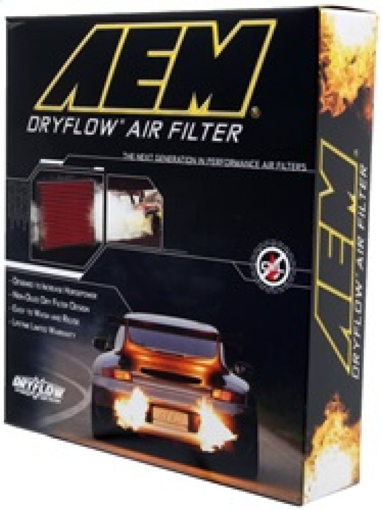 AEM 07-10 Impreza / 08-10 Forester 8.75in O/S L x 8.563in O/S W x 2.438in H DryFlow Air Filter - GTR Auto