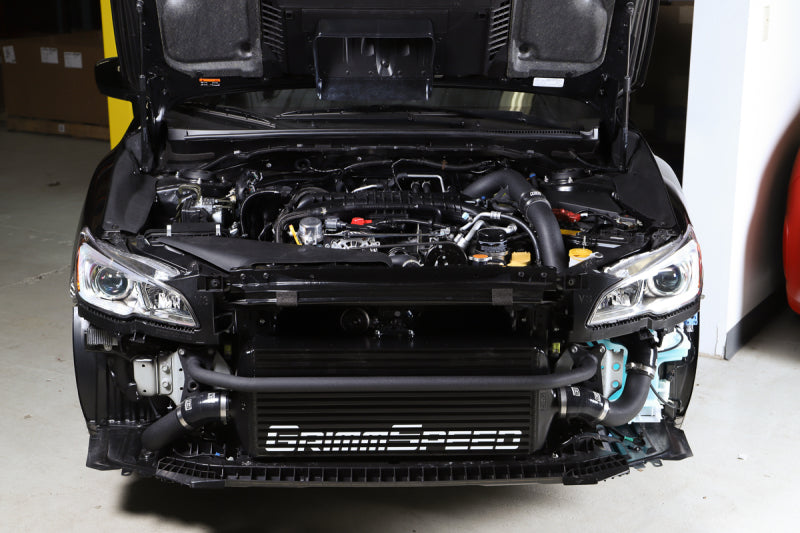 GrimmSpeed 2015+ Subaru WRX Front Mount Intercooler Kit Black Powder Core / Black Pipe