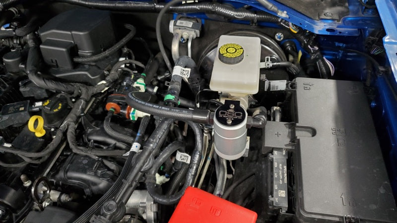 J&amp;L 2021.5-2024 Ford Bronco 2.3L EcoBoost Oil Separator 3.0 Passenger Side - Clear Anodized
