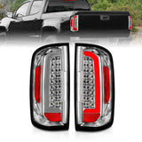 ANZO 15-21 Chevy Colorado LED Taillights w/ Light Bar Chrome Housing Clear Lens