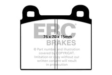 Load image into Gallery viewer, EBC 68-72 Alfa Romeo 1750 1.75 Greenstuff Front Brake Pads