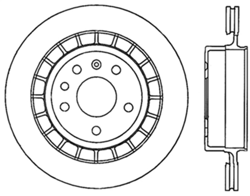 StopTech Drilled Sport Brake Rotor