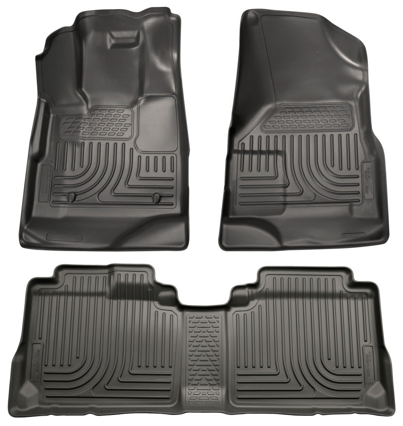 Husky Liners 10-12 Chevy Equinox/GMC Terrain WeatherBeater Combo Black Floor Liners - GTR Auto