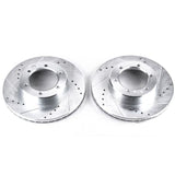 Power Stop 91-96 Toyota 4Runner Front Evolution Drilled & Slotted Rotors - Pair