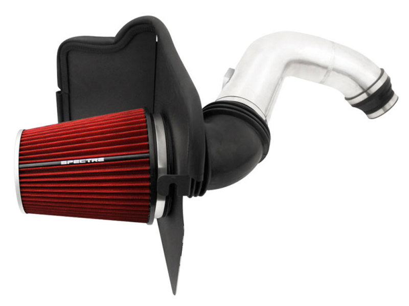 Spectre 04-05 Chevy/GMC 2500/3500 V8-6.6L DSL Air Intake Kit - Polished w/Red Filter