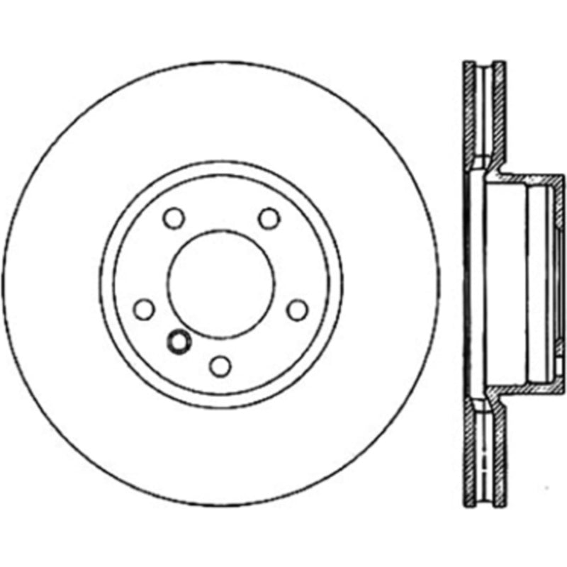 Stoptech 04/00+ BMW 530i/540i Front Premium Cryo Rotor