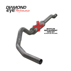 Diamond Eye KIT 4in Catback Single SS: 03-07 FORD 6.0L F250/F350