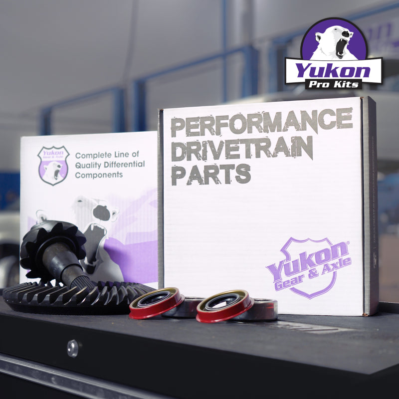 Yukon Gear 9.75in Ford 3.55 Rear Ring & Pinion Install Kit Axle Bearings and Seal