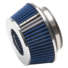 Load image into Gallery viewer, Edelbrock Air Filter Pro-Flo Series Conical 3 7In Tall Blue/Chrome