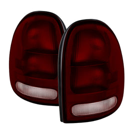 xTune Plymouth Grand Voyager 96-00 OEM Style Tail Lights Dark Red ALT-JH-DCA96-OE-RSM