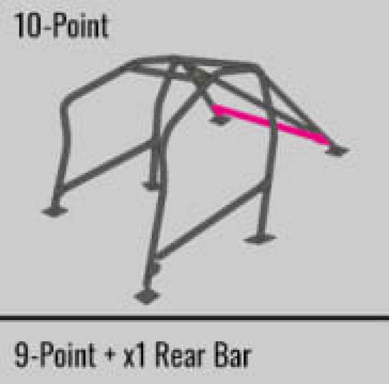 Cusco Safety 21 2-Passenger 10-Point Front a Rear BLK Roll Cage 02-06 Acura RSX/DC5 (S/O/No Cancel)