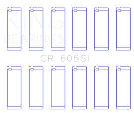 King Engine Bearings GM 2.8L/3.4L V6 (Size 0.25) Connecting Rod Bearings Set of 6