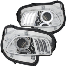 Load image into Gallery viewer, ANZO 2014-2016 Jeep Cherokee Projector Headlights Chrome clear w/ white and Red