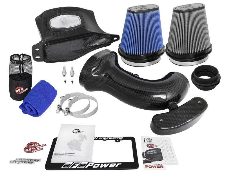 aFe Momentum Black Series Carbon Fiber Intake System P5R 14-17 Chevy Corvette 6.2L (C7) - GTR Auto