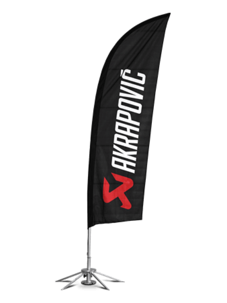 Akrapovic Self-standing flag set with tent flag kit