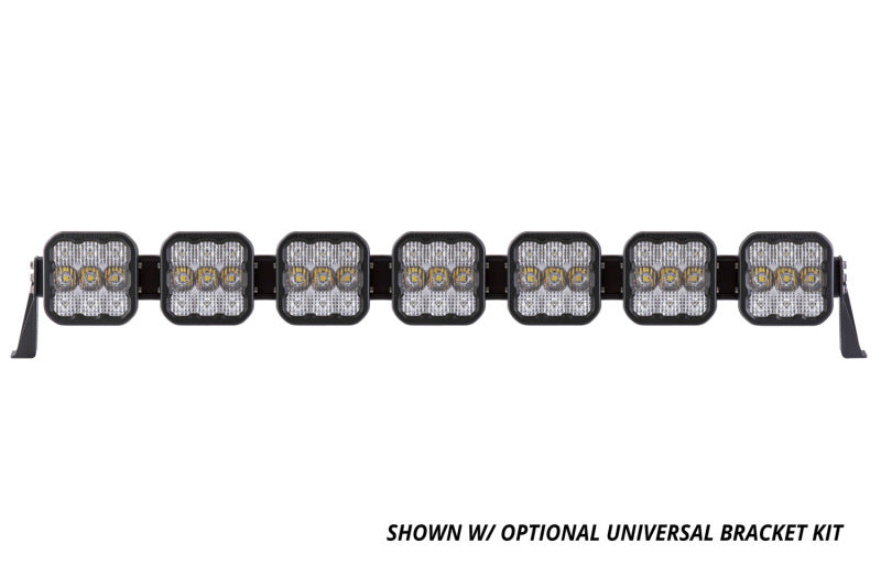 Diode Dynamics SS5 Pro Universal CrossLink 7-Pod Lightbar - Yellow Driving