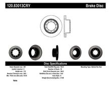 Load image into Gallery viewer, Stoptech 86-97 International 1652 Premium Rear CryoStop Brake Rotor