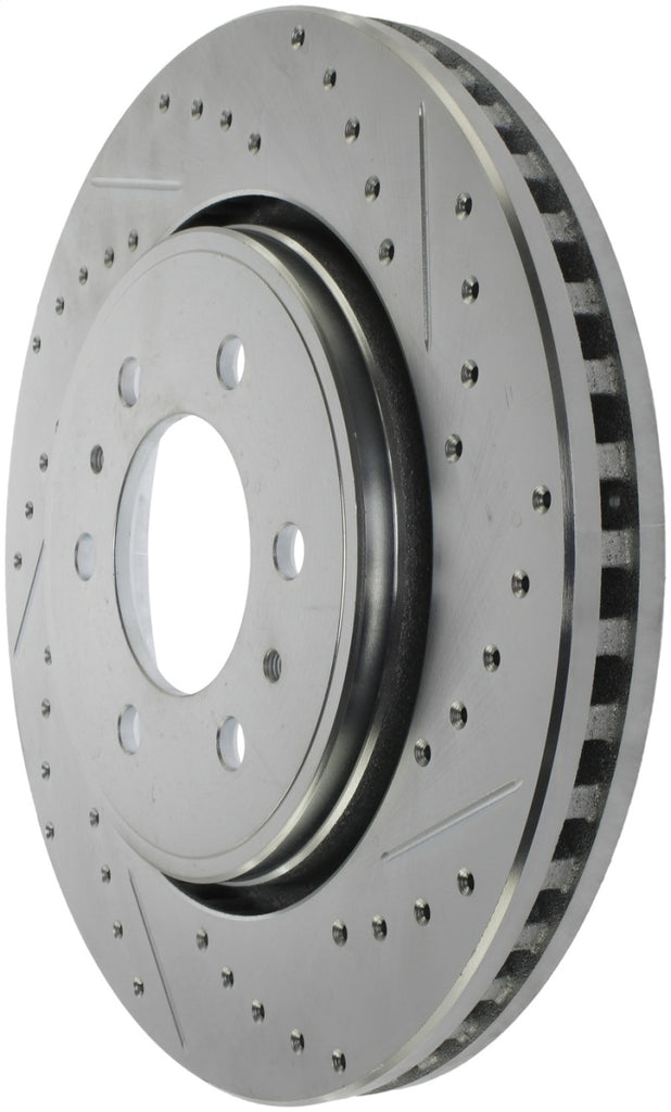 StopTech 07-17 Lincoln Navigator / Ford Expedition Sport Slotted & Drilled Left Front Brake Rotor