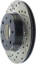 Load image into Gallery viewer, StopTech 90-91 Honda CRX HF 1.5L / 00-06 Honda Insight MIT/CVT Slotted &amp; Drilled Right Front Rotor