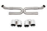 SOUL 17-19 Porsche 991.2 Carrera (non-PSE) Perf. Exhaust w/o Drone Tubes - S Mod. - Pol. Chrome Tips