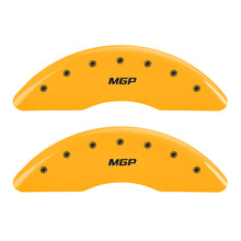 Load image into Gallery viewer, MGP 4 Caliper Covers Engraved Front &amp; Rear MGP Yellow Finish Black Characters 2010 BMW M6