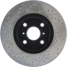 Load image into Gallery viewer, StopTech 04-07 Scion xA / 04-06 xB SportStop Slotted &amp; Drilled Left Front Rotor