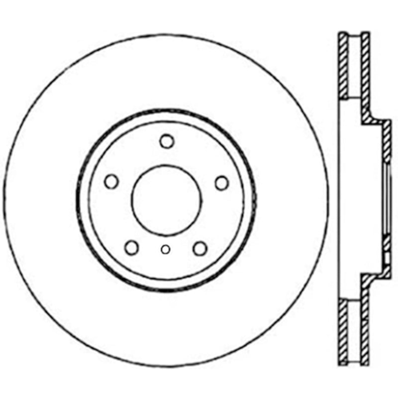 Stoptech 06-07 350Z / 05-07 G35 / 06-07 G35X Front CRYO-STOP Rotor