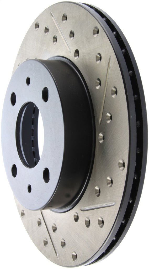 StopTech 95-99 Nissan 200SX / 98-99 Sentra (Exc Wagon) Slotted & Drilled Left Front Rotor
