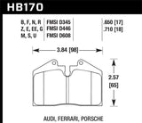 Hawk DTC-80 89-98 Porsche 911 Carrera 4 Rear Race Brake Pads