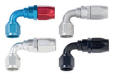 Fragola -6AN x 90 Degree Power Flow Hose End - Clear