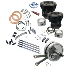 Load image into Gallery viewer, S&amp;S Cycle 70-84 BT 93in Sidewinder High Compression Big Bore Stroker Kit - Gloss Black