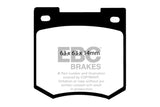 EBC 67-70 Ford Cortina 1.6 Yellowstuff Front Brake Pads