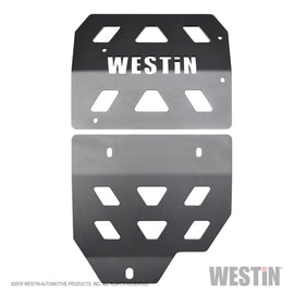 Westin 18-22 Jeep Wrangler JL Transmission Pan Skid Plate - Textured Black