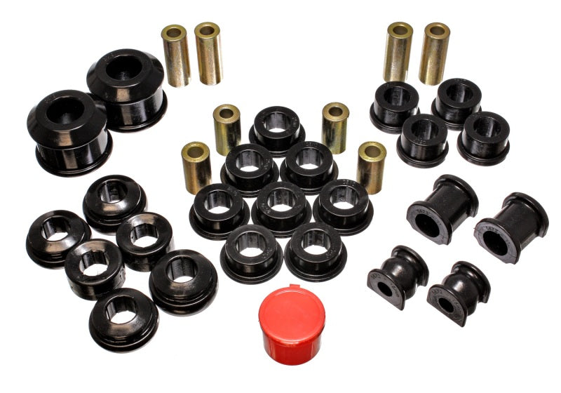 Energy Suspension 02-05 Honda Civic Si Black Hyper-Flex Master Bushing Set - GTR Auto