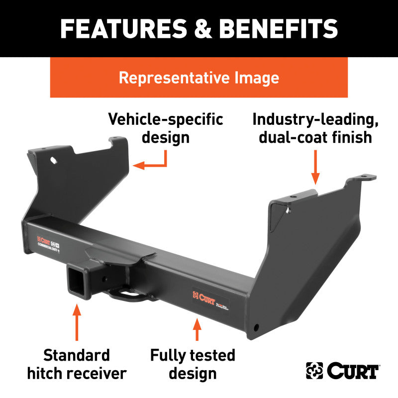 Curt 16-18 Ram 2500/3500 Short Box Commercial Duty Class 5 Plus Trailer Hitch BOXED