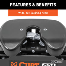 Load image into Gallery viewer, Curt Q24 5th Wheel Hitch w/Ford Puck System Roller