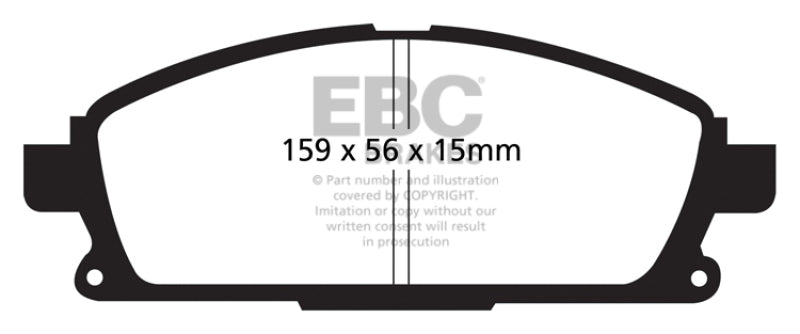 EBC 01 Infiniti Q45 4.1 Greenstuff Front Brake Pads