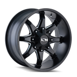 ION Type 181 20x9 / 5x139.7 BP / -12mm Offset / 110mm Hub Satin Black/Milled Spokes Wheel