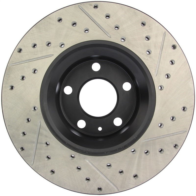 StopTech 05-10 Audi A6 (Not Quattro) / 05-08 A6 Quattro 3.2L Slotted & Drilled Right Front Rotor