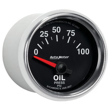 Load image into Gallery viewer, Autometer GS 0-100 PSI Short Sweep Electronic Oil Pressure Gauge