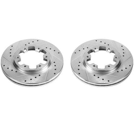 Power Stop 85-86 Nissan 720 Front Evolution Drilled & Slotted Rotors - Pair