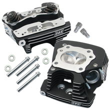 Load image into Gallery viewer, S&amp;S Cycle 99-05 BT Super Stock 79cc Cylinder Head Kit - Wrinkle Black