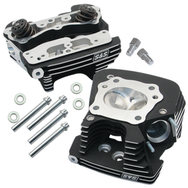 S&S Cycle 99-05 BT Super Stock 79cc Cylinder Head Kit - Wrinkle Black